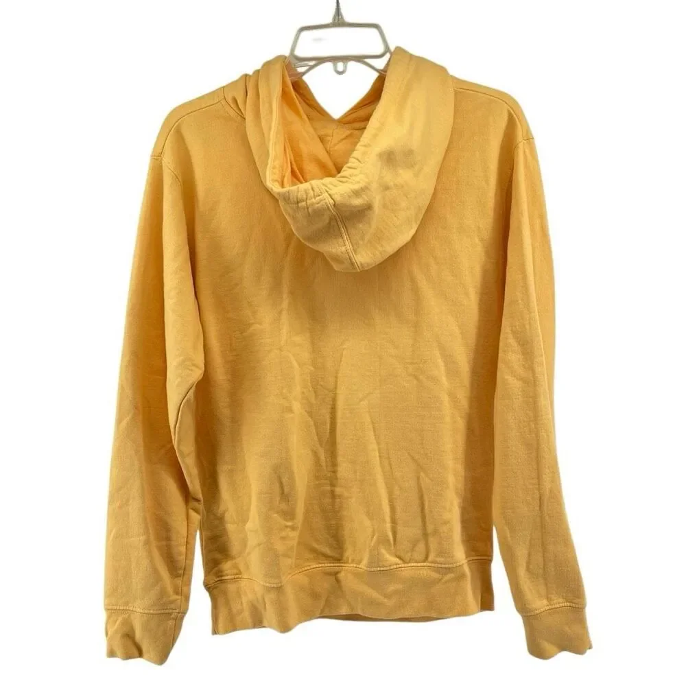 God Is Dope Oversized Hoodie Small Mustard Yellow Ringspun Cotton Mens